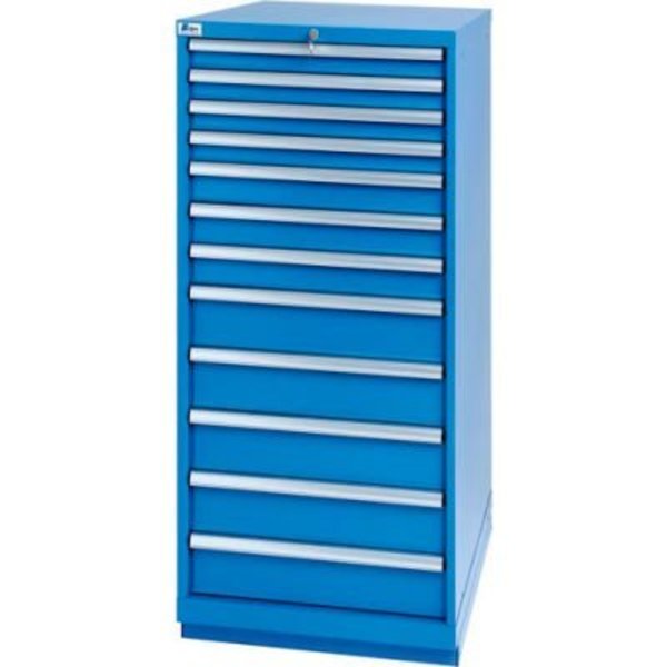 Lista International ListaÂ 12 Drawer Standard Width Cabinet - Bright Blue, Individual Lock XSSC1350-1234BBRG